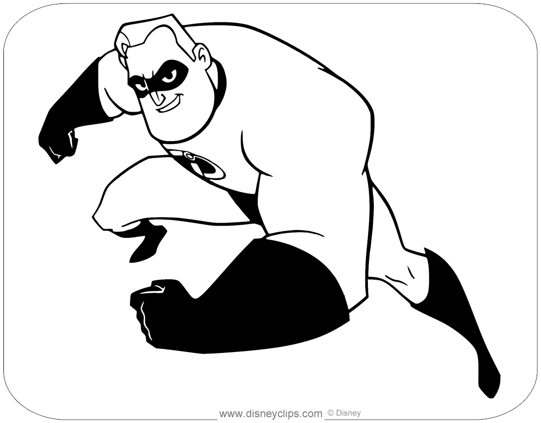mr incredible coloring page mr incredible coloring page