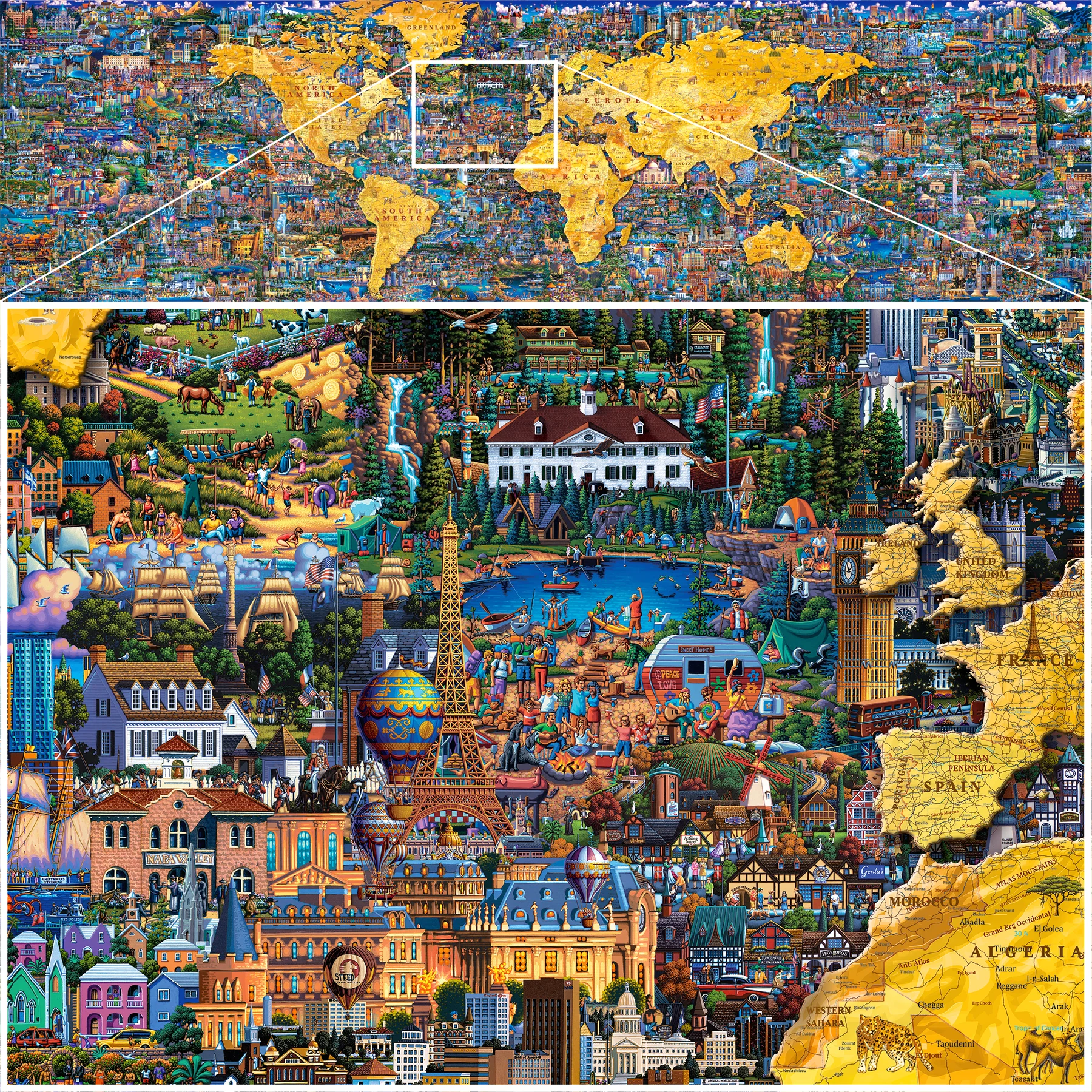 The Largest Puzzle In The World Is A Giant 60 000 Piece Map