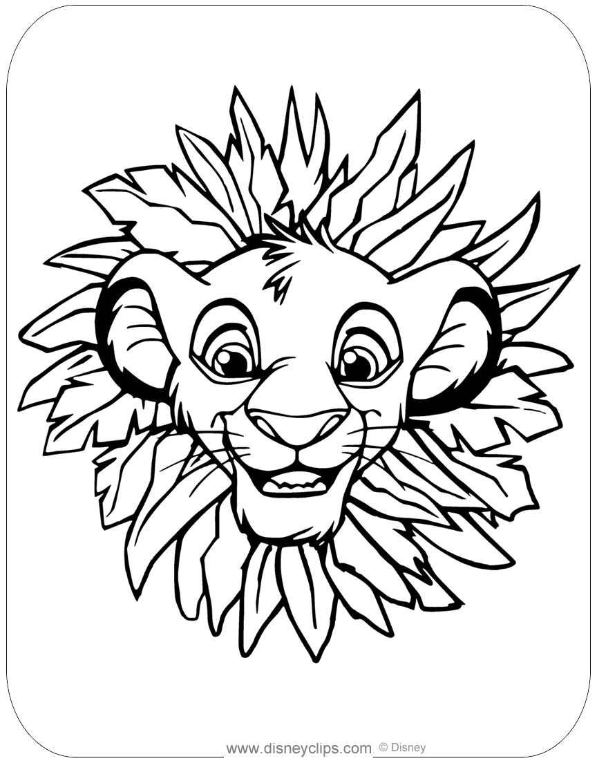 coloring pages for lion king coloring pages for lion king