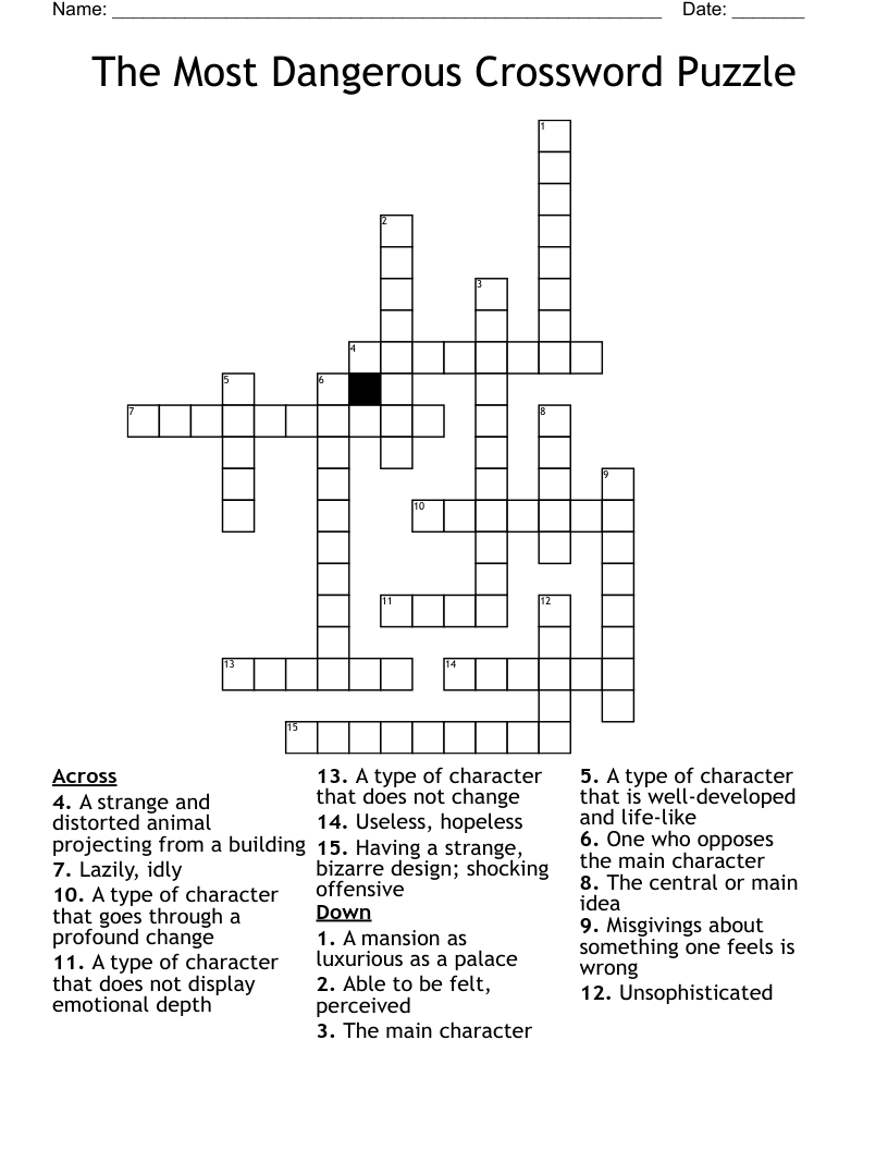 The Most Dangerous Crossword Puzzle WordMint