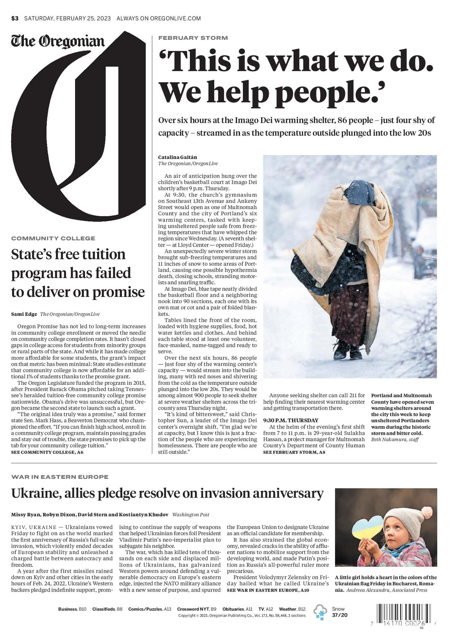 The Oregonian Opens Digital Newspaper To All As Public Service In 2023 Winter Storm Oregonlive