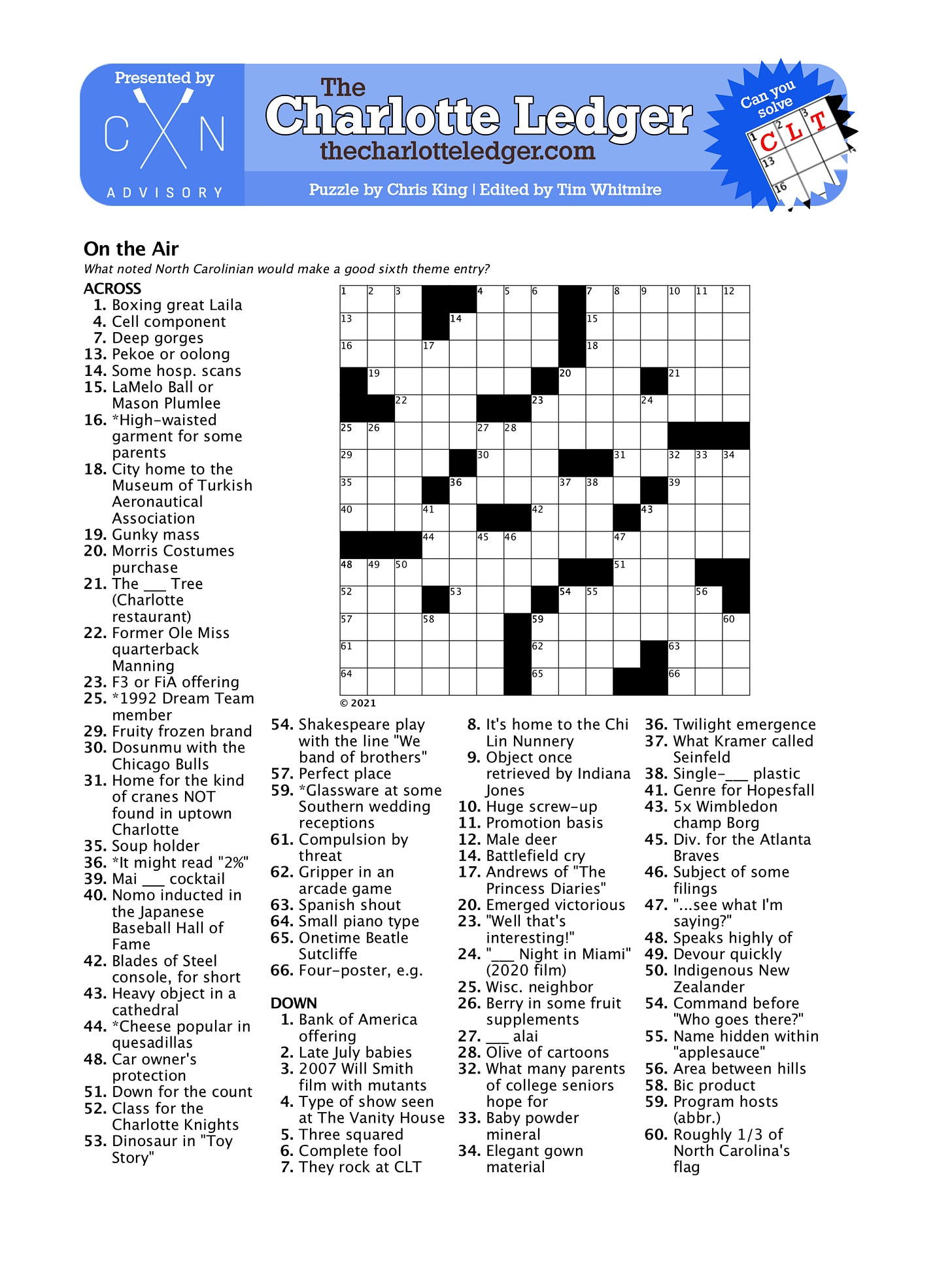 tuesday crossword puzzle