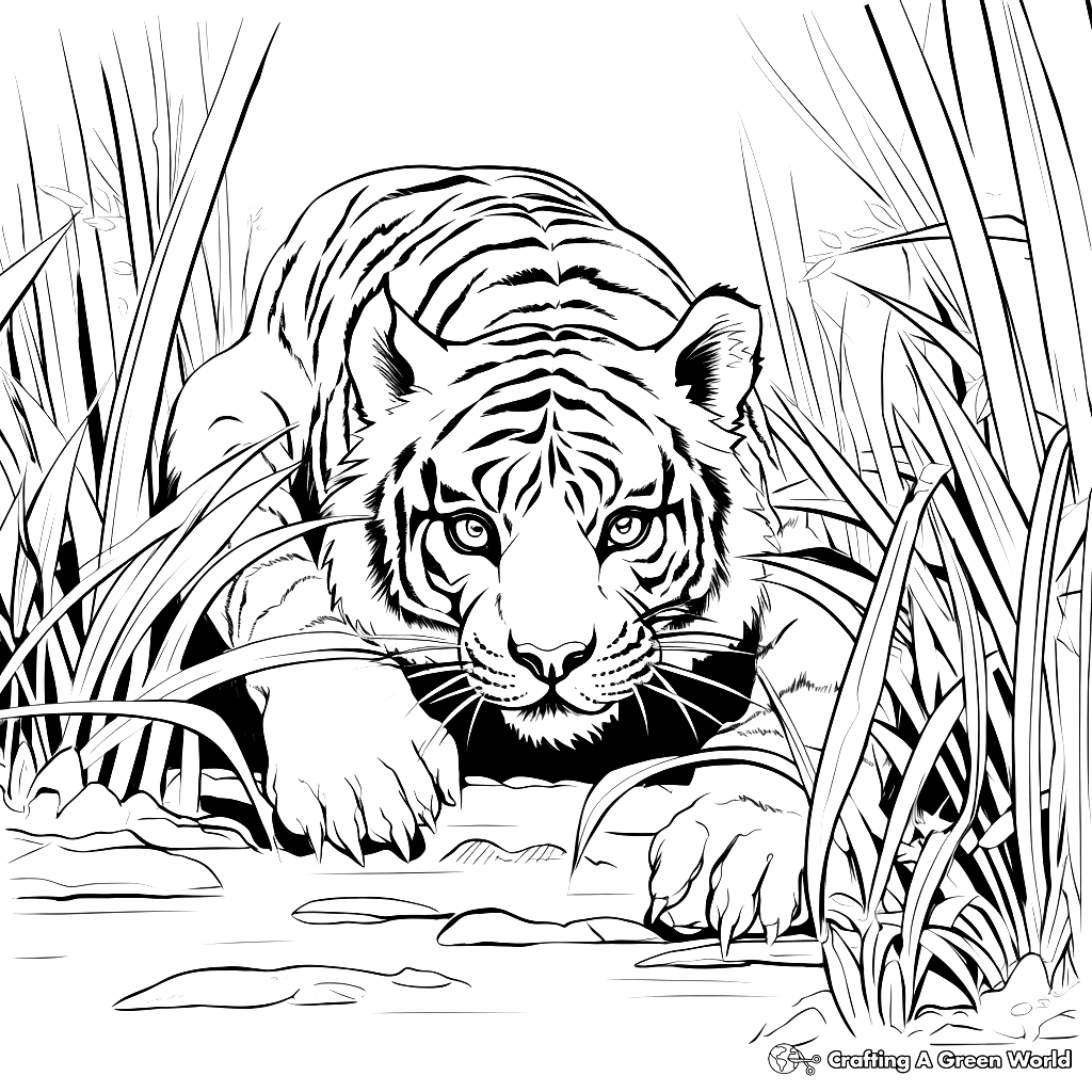 Tiger For Adults Coloring Pages Free Printable 