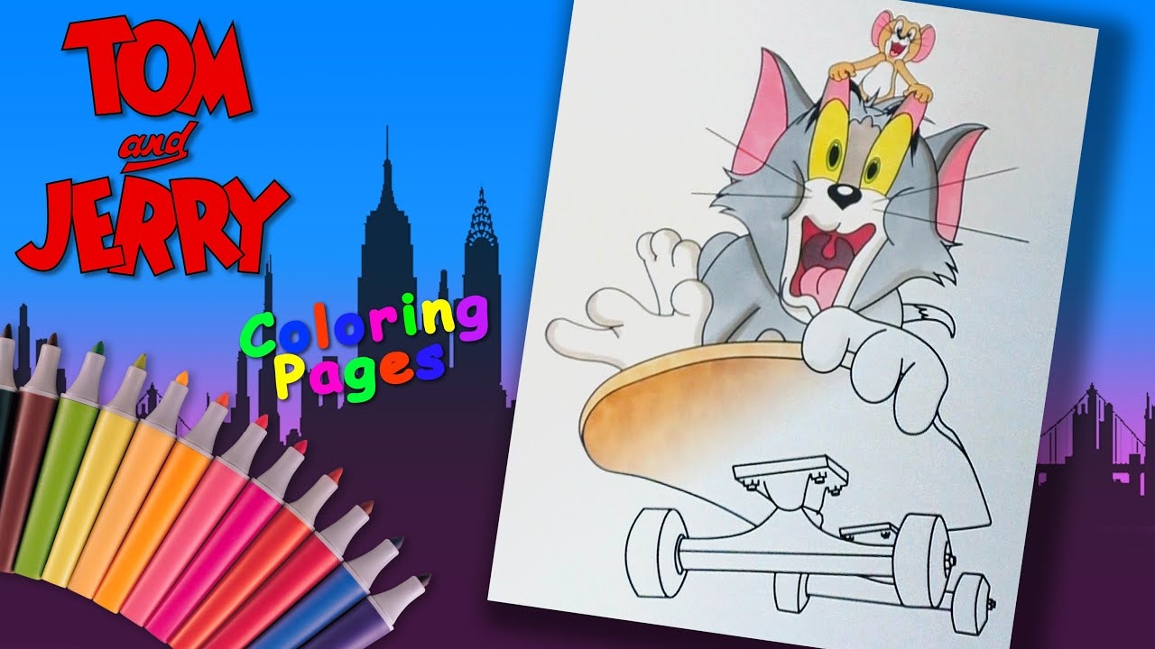 tom and jerry color pages