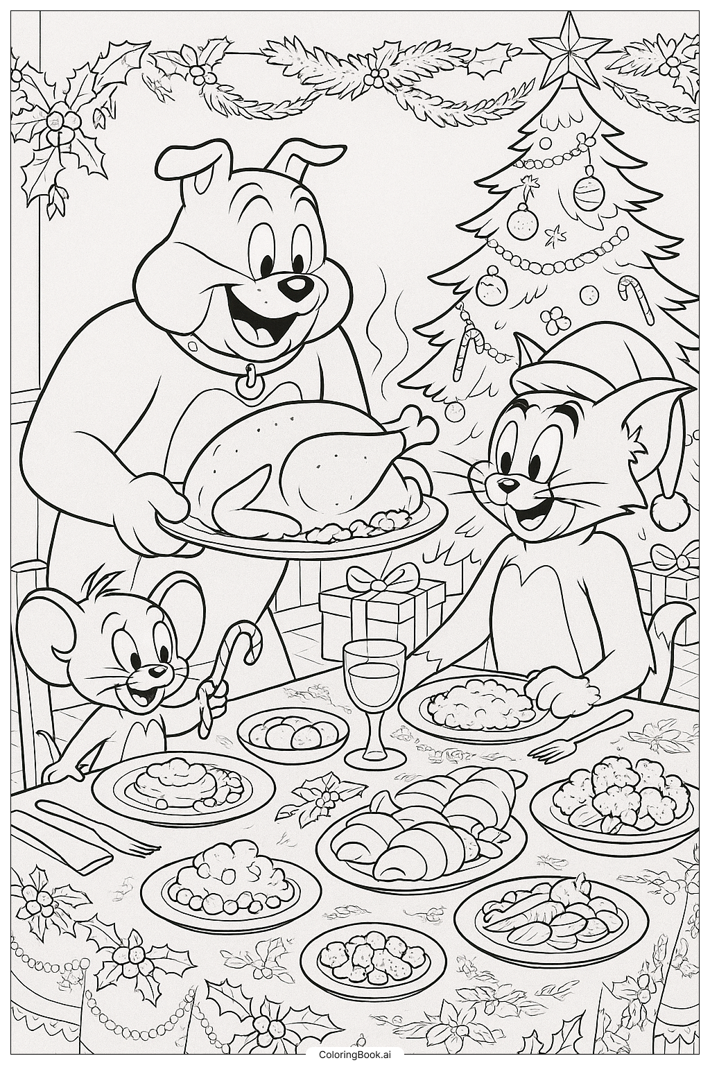 tom and jerry coloring pages