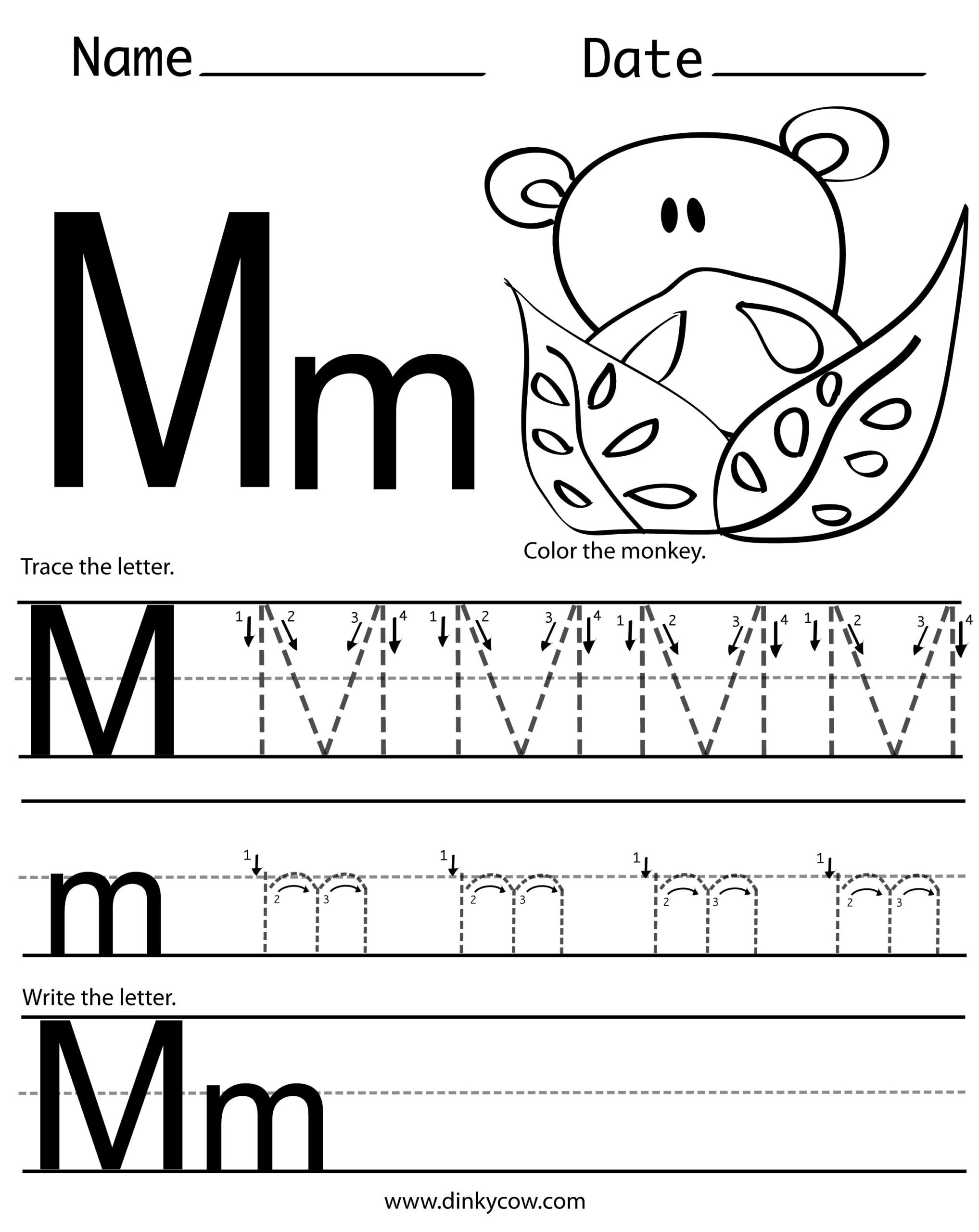 Tracing Letter M Worksheets Kindergarten AlphabetWorksheetsFree Tracing Letter M Worksheets Kindergarten AlphabetWorksheetsFree