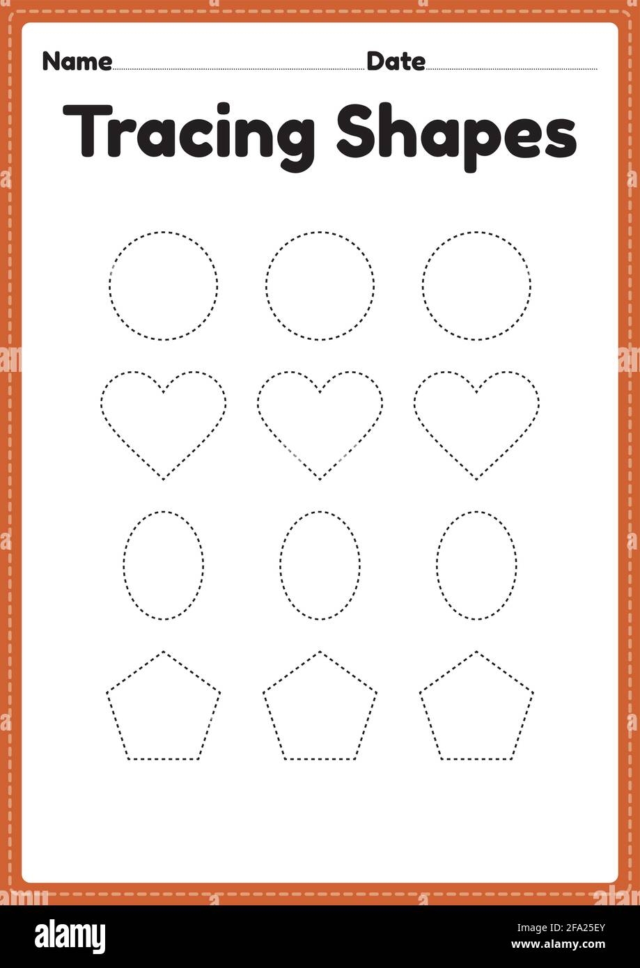 tracing worksheets for kindergarten