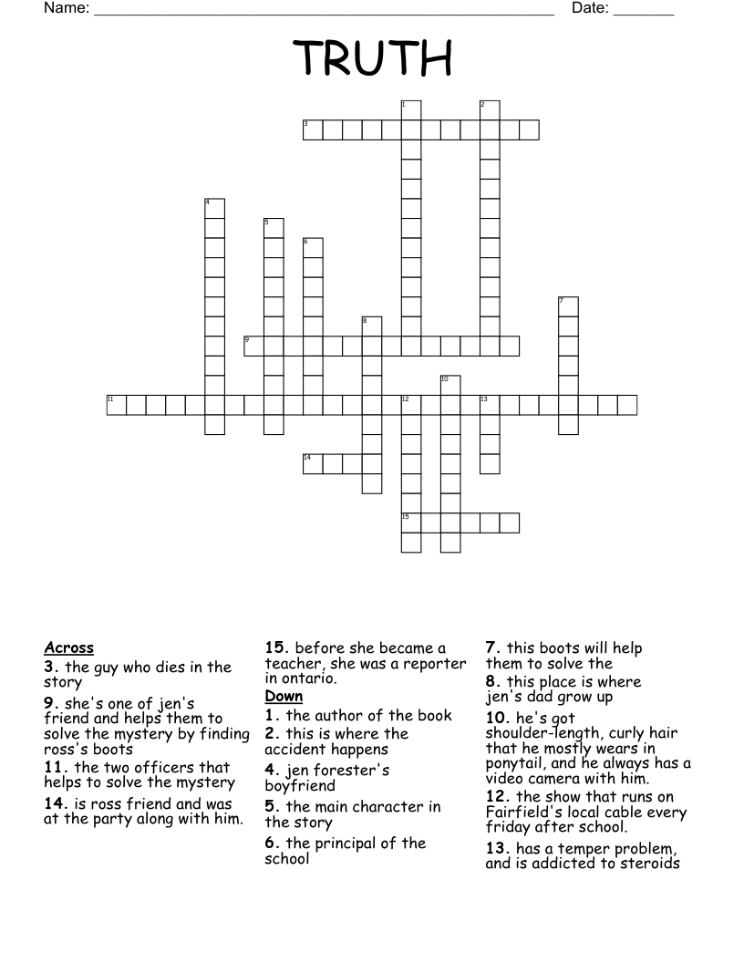 TRUTH Crossword WordMint TRUTH Crossword WordMint
