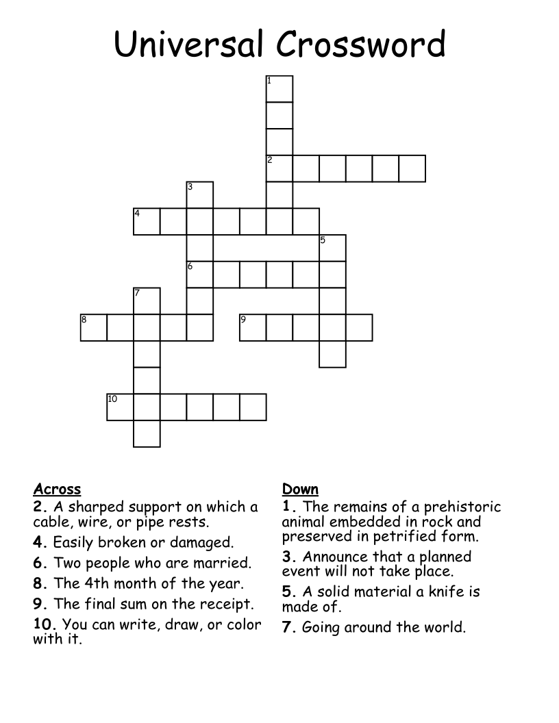 Universal Crossword WordMint