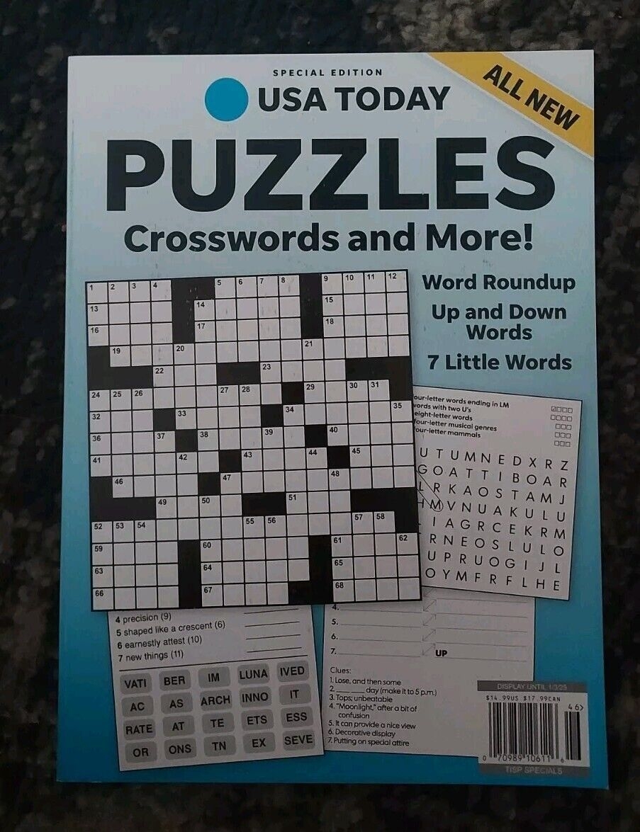 USA TODAY SPECIAL EDITION Magazine PUZZLES Crosswords More Variety Book ALL NEW EBay