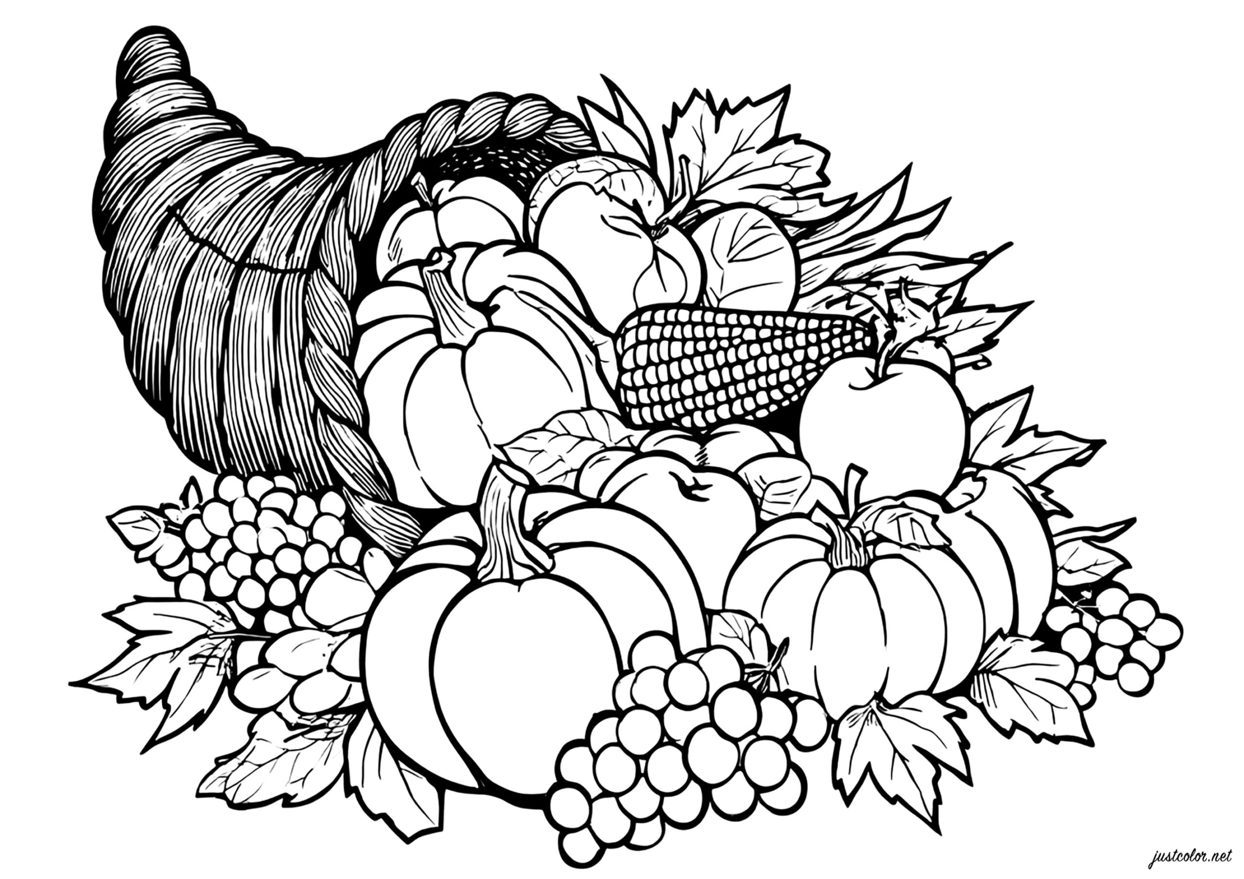 thanksgiving coloring pages for adults