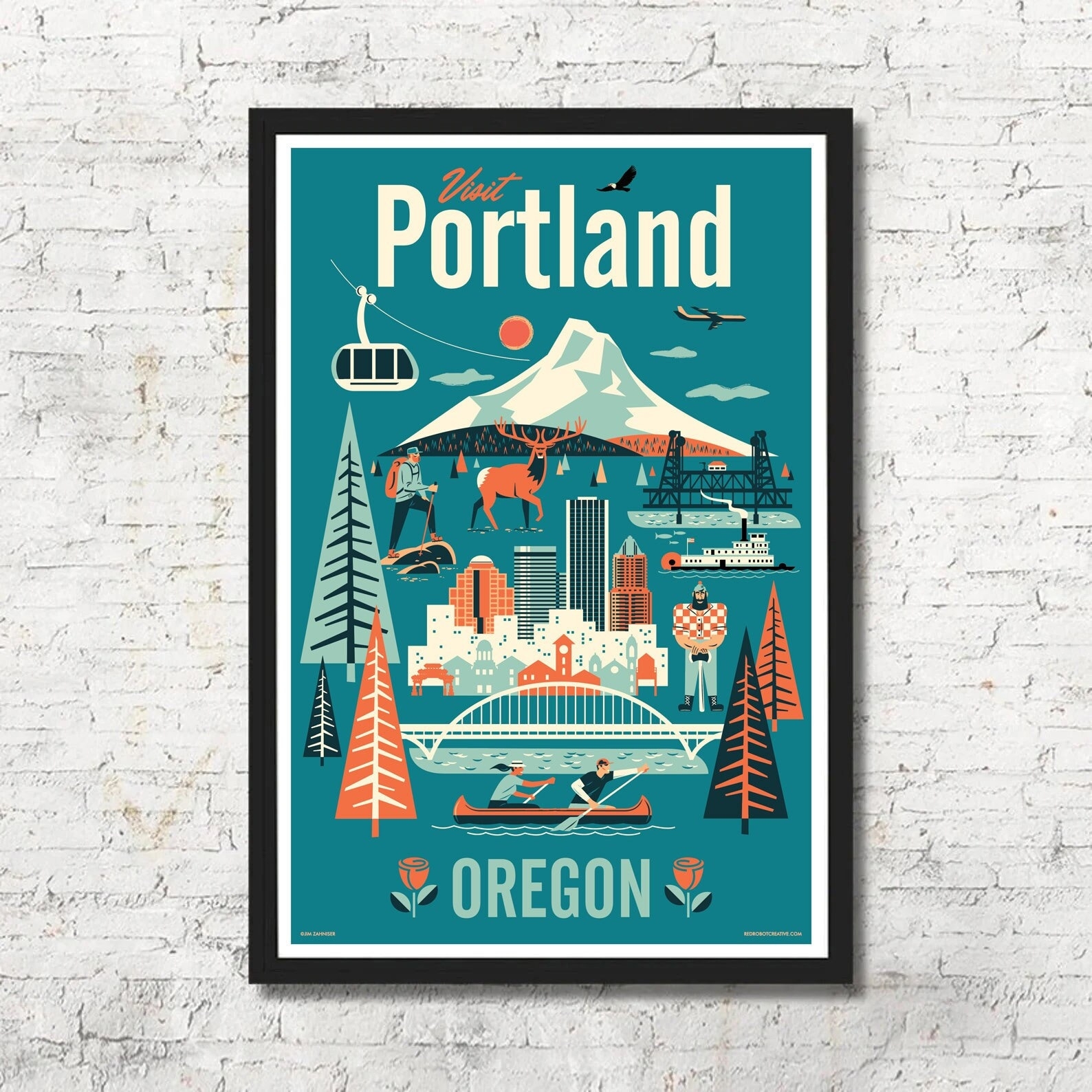 Vintage Portland Oregon Travel Poster Pacific Northwest Art Print Etsy Vintage Portland Oregon Travel Poster Pacific Northwest Art Print Etsy