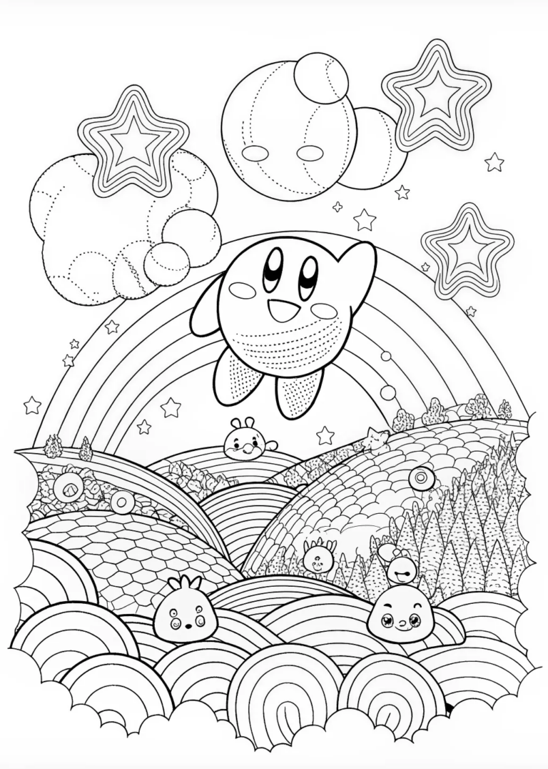 Waddle Dee Adventure Coloring Page Free Printable
