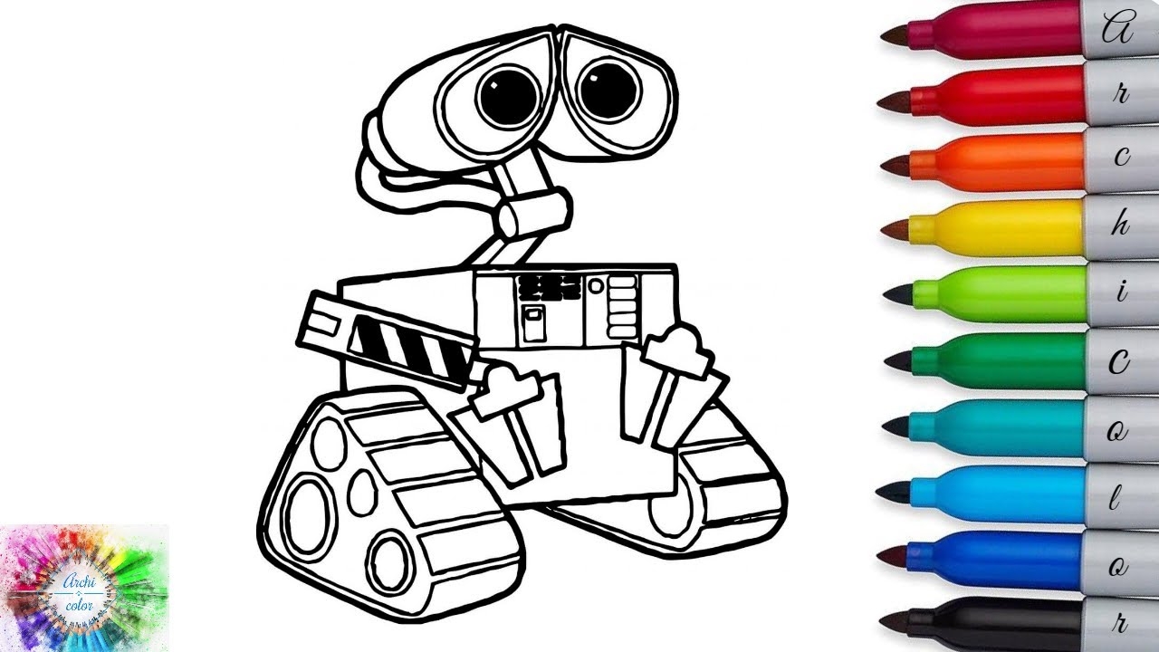 coloring pages wall e