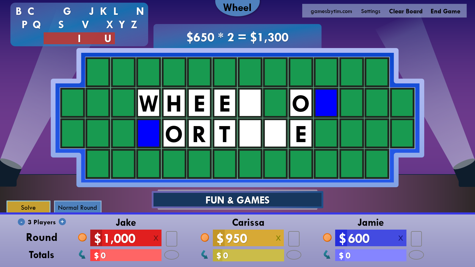 Wheel Of Fortune For PowerPoint Games By Tim Game