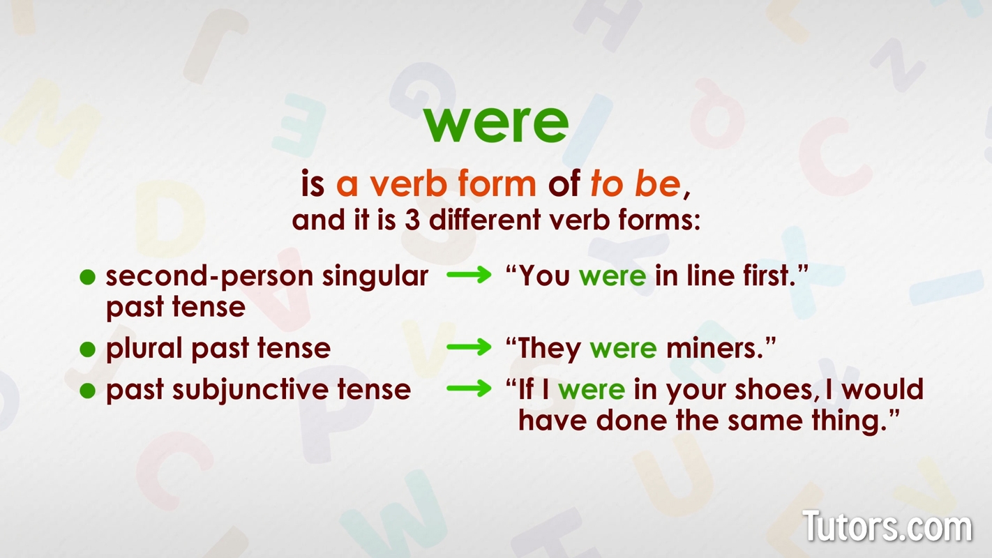 Where Vs Were Differences Use Examples Where Vs Were Differences Use Examples