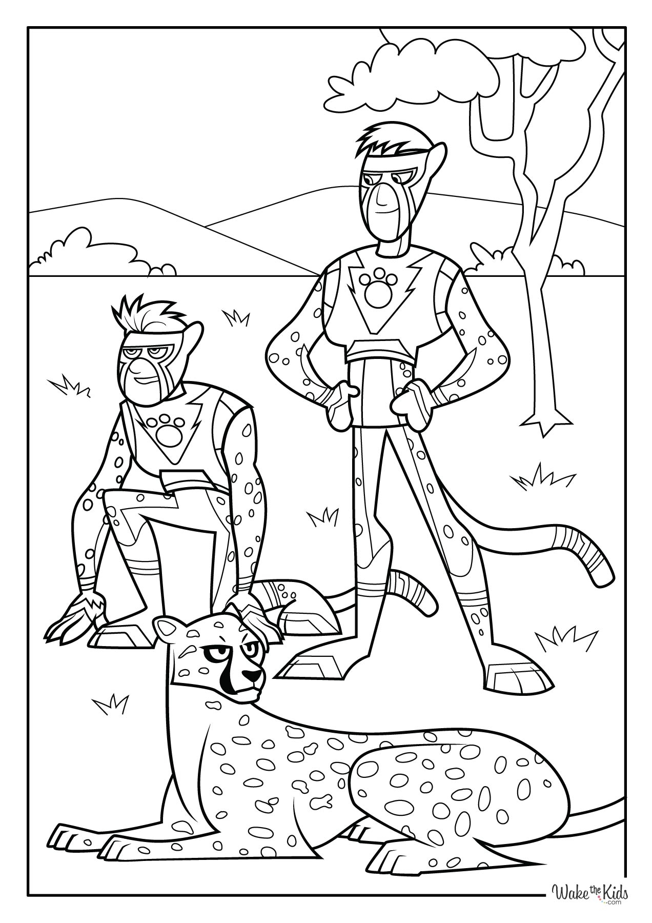 Wild Kratt Coloring Pages Wild Kratts Coloring Book