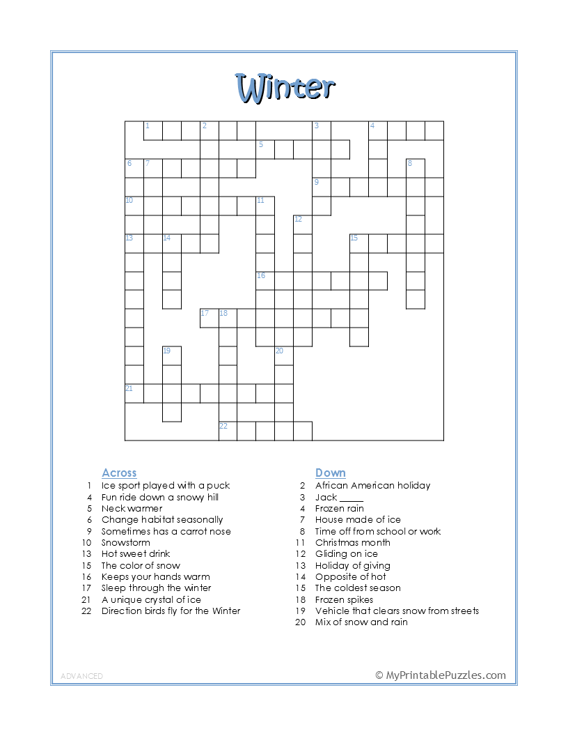 crossword puzzles printable free crossword puzzles printable free