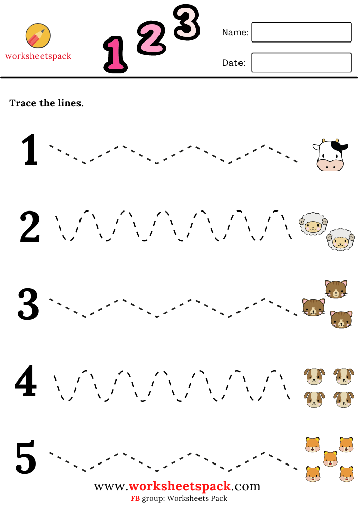 3 years old worksheet free printable