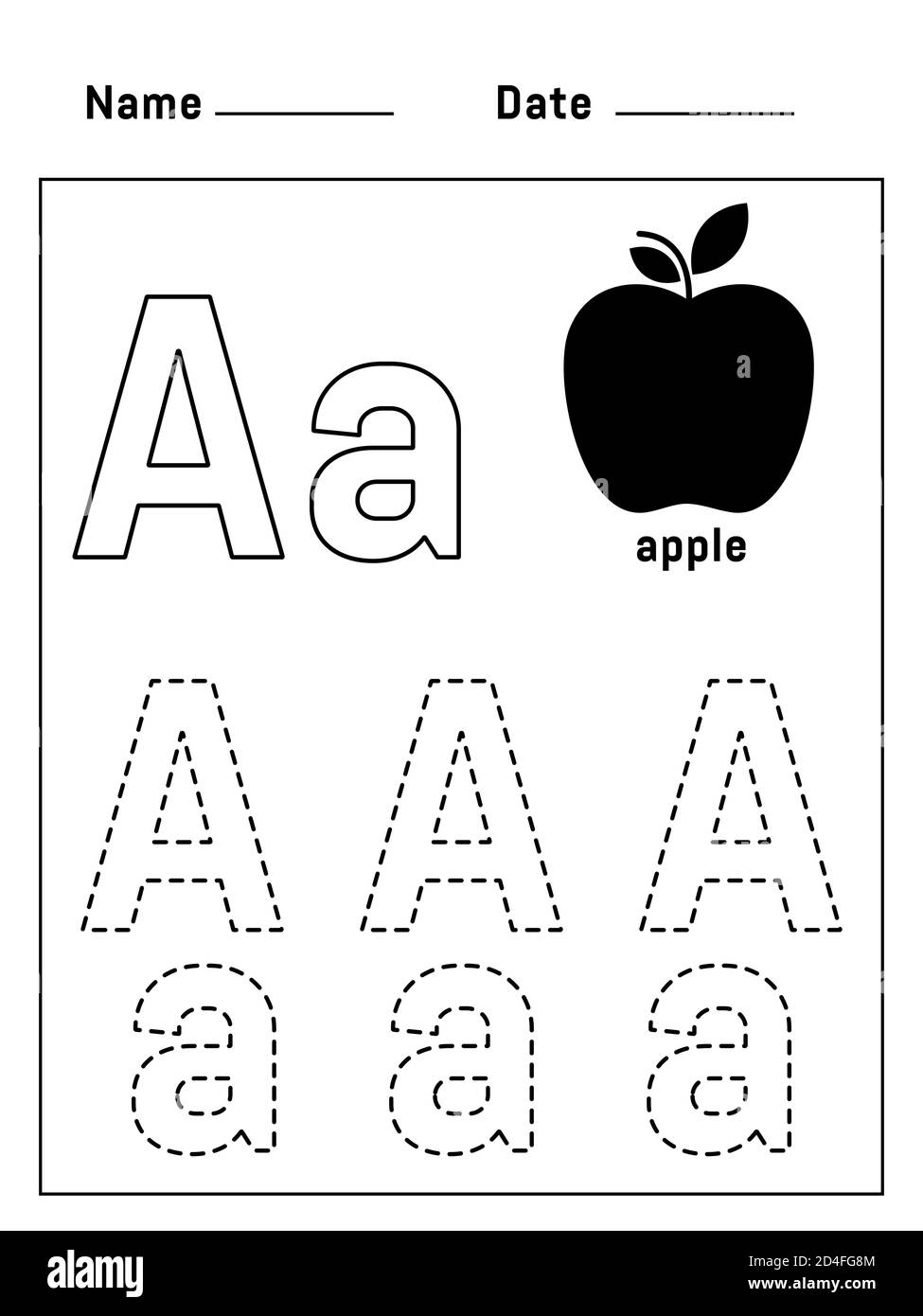 Writing Practice Letter Aa Printable Worksheet For Preschool Kindergarten Kids To Improve Basic Writing Skills Vector AI Stock Vector Image Art Alamy Writing Practice Letter Aa Printable Worksheet For Preschool Kindergarten Kids To Improve Basic Writing Skills Vector AI Stock Vector Image Art Alamy