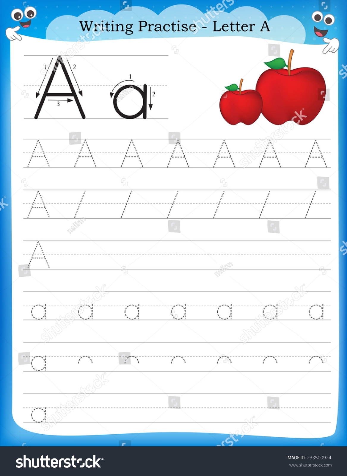 Writing Practice Letter Printable Worksheet Preschool Stock Vector Royalty Free 233500924 Shutterstock Writing Practice Letter Printable Worksheet Preschool Stock Vector Royalty Free 233500924 Shutterstock