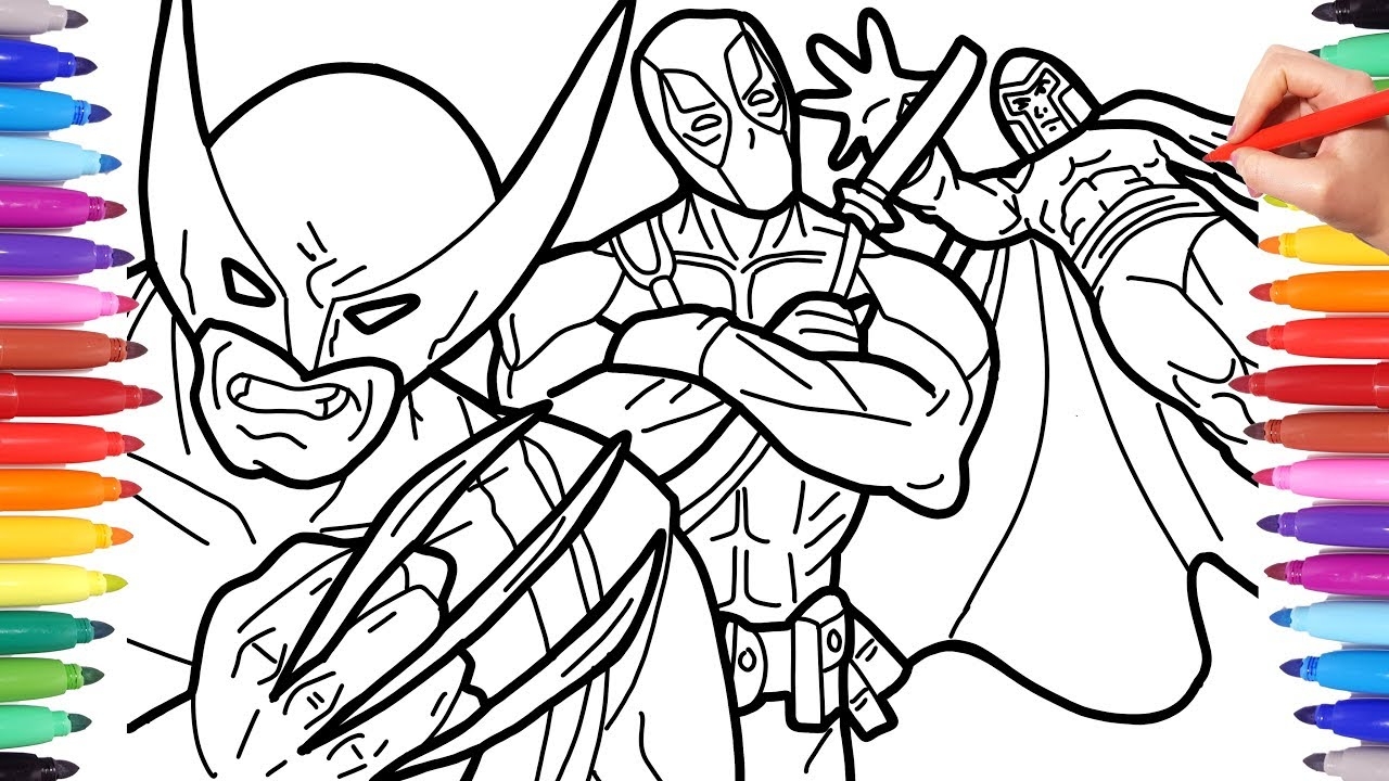 X Men Wolverine Deadpool Magneto Coloring Pages For Kids Marvel Superheroes Coloring Pages YouTube X Men Wolverine Deadpool Magneto Coloring Pages For Kids Marvel Superheroes Coloring Pages YouTube