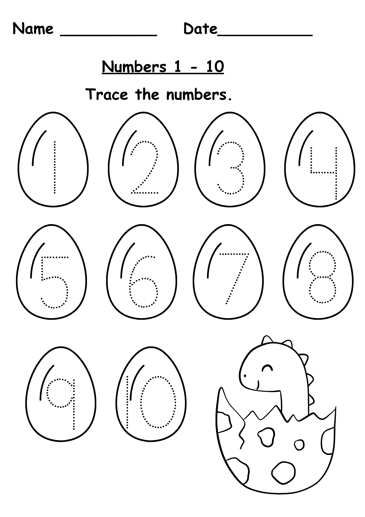 trace the numbers worksheet trace the numbers worksheet